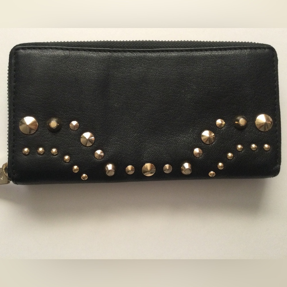 Juicy Couture Black Studded Zip Wallet - Classic Women's Wallet
